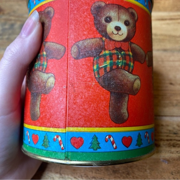 Christmas Teddy Bear Musical Tin Bristol Ware 1985 (Vintage, Collectible, Rare) - Picture 7 of 10